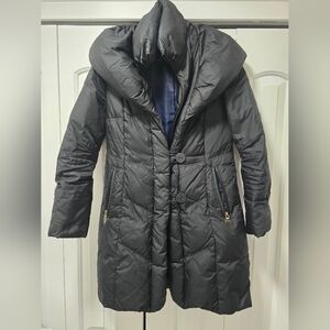 Tahari Women's Black Quilted Coat Tahari Size Small